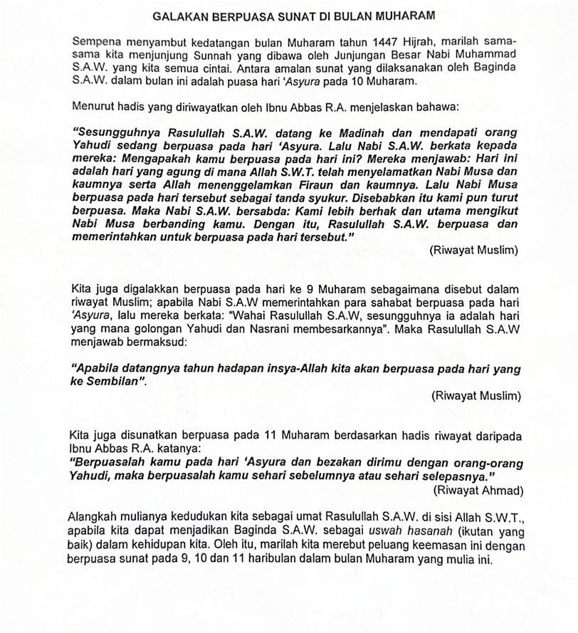 GALAKAN BERPUASA SUNAT DI BULAN MUHARAM page 0001 1